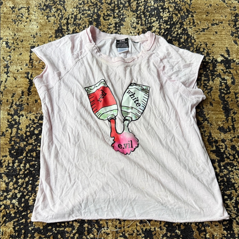 Kids Light Pink Graphic Tee